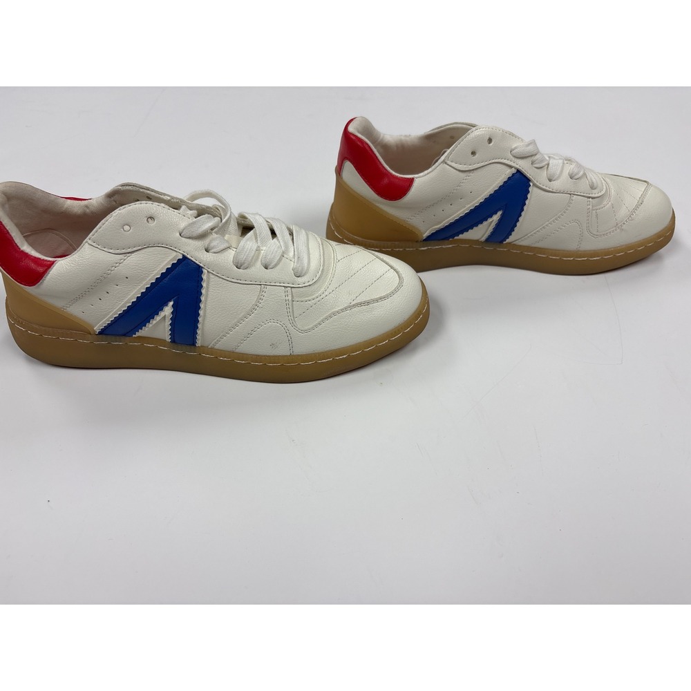 MIA Vesta Sneakers White Blue Red Retro Low Top Gum Sole GS1498801 Womens 8M